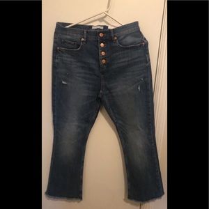 NWT Loft high waist flare crop